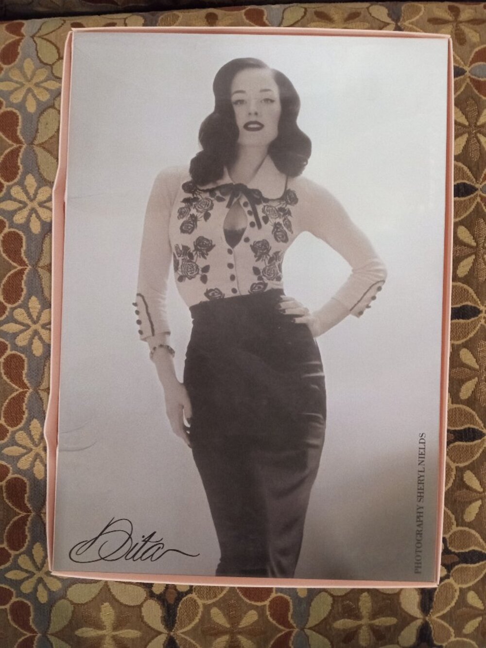 Wheels and Dollbaby Dita Von Teese Red Cardigan BOX INCLUDED - Picture 7 of 7